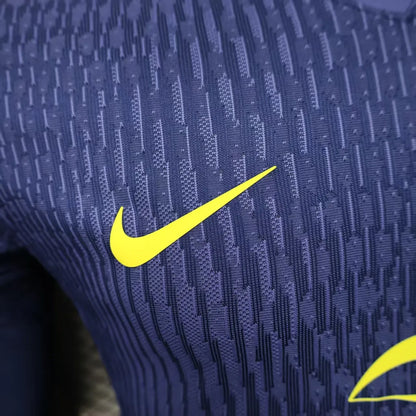 Player Version 25-26 Atletico Madrid Away Blue Long Sleeve Jersey