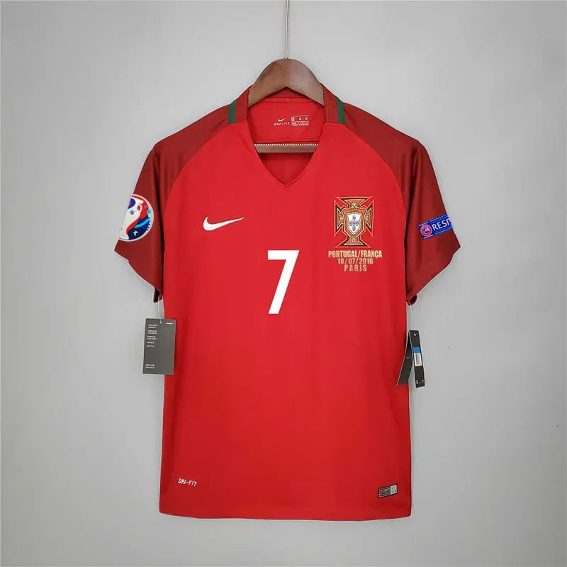 Portugal Euro Cup 2016 Retro Jersey Home