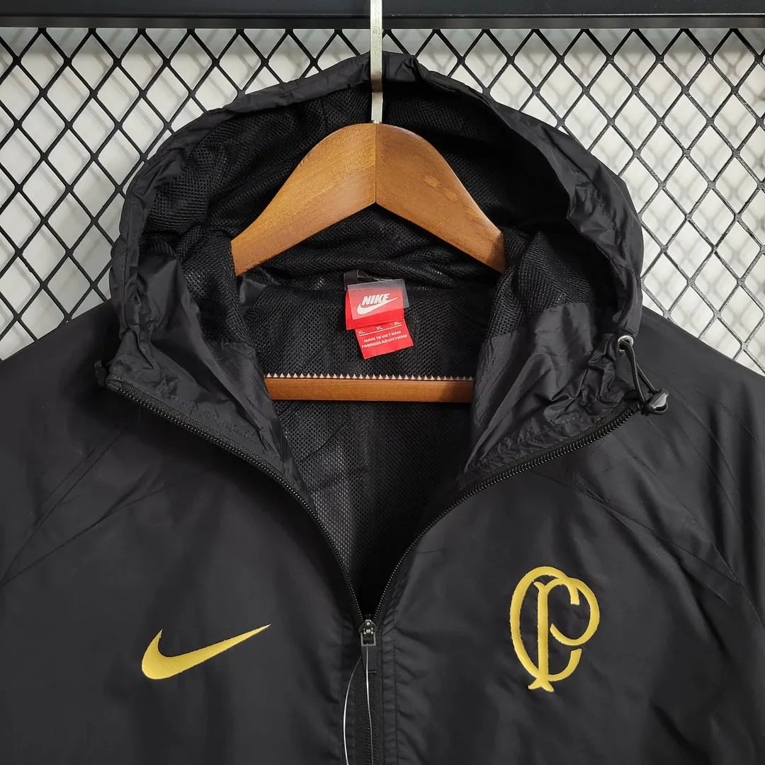 2023/2024 Corinthians Windbreaker Black Football Shirt