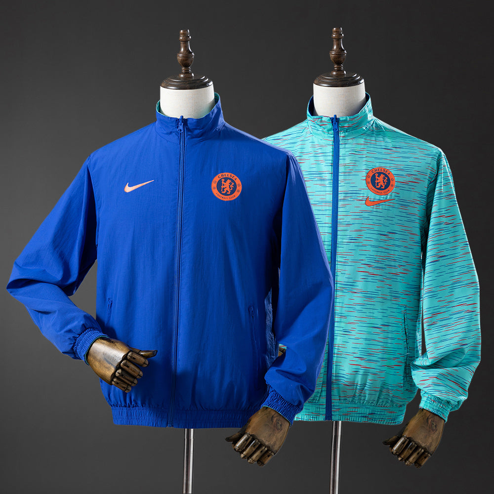 Chelsea Reversible Jacket Windbreaker - Blue & Sky Blue