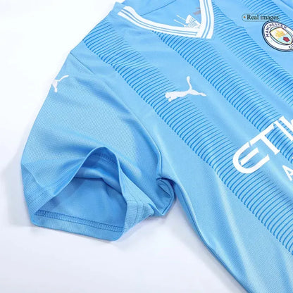 Manchester City 2023/24 HAALAND #9 GREALISH #10 DE BRUYNE #17 STONES #5 J.ALVAREZ #19 FODEN #47 Japanese Tour Printing Home Jersey