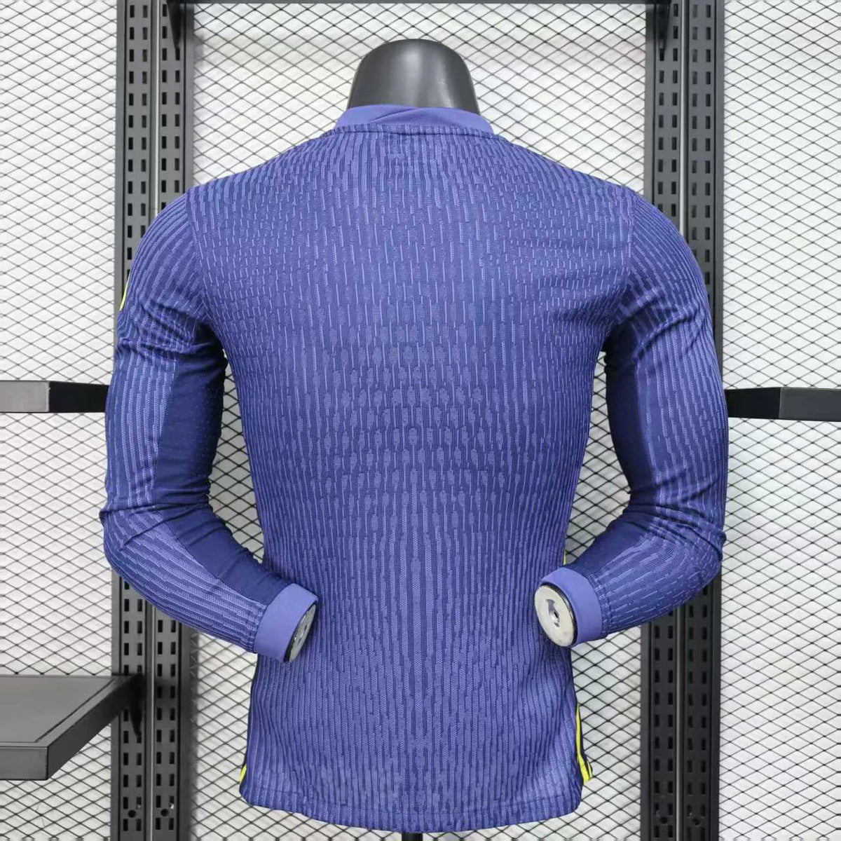 Player Version 25-26 Atletico Madrid Away Blue Long Sleeve Jersey