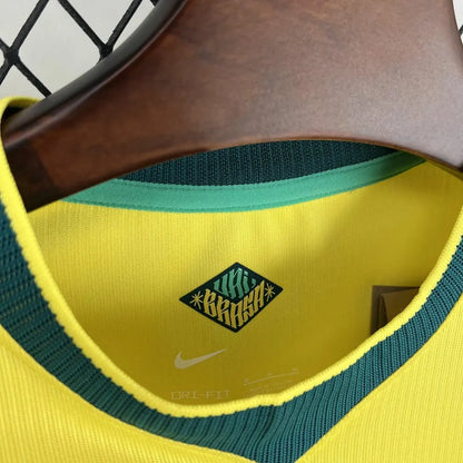Mens Brazil 2026 World Cup Home Long Sleeve Jersey