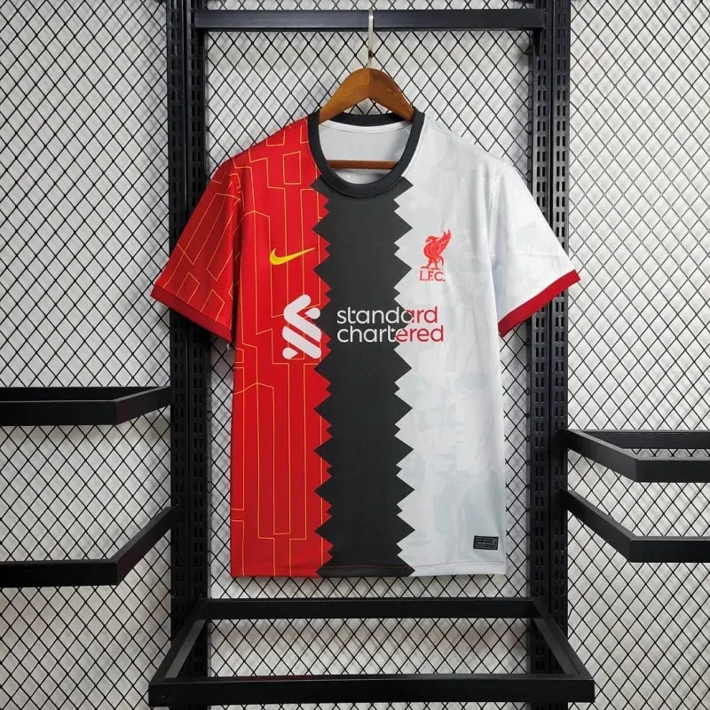 2024-25 Liverpool FC Black&amp;Red&amp;White tricolor soccer shirt football jerseys