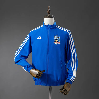 Colo Colo Reversible Jacket Windbreaker - White & Blue