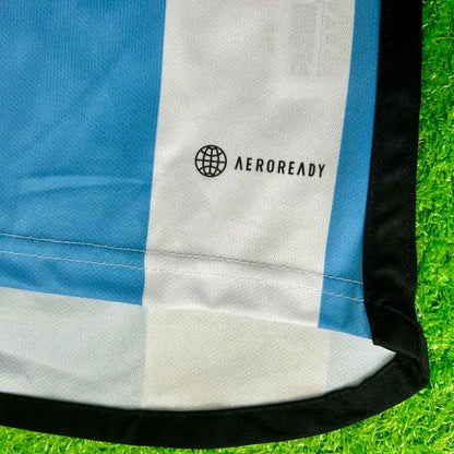 2022 Nation Argentina World Cup Champion Messi #10 First Anniversary Special Edition Soccer Jersey
