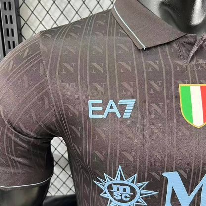 Player Version 25-26 Napoli Third Black Jersey
