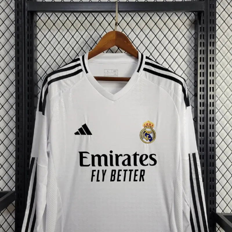BELLINGHAM #5 Real Madrid Home Long Sleeve Replica Jersey 2024-25