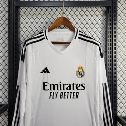 BELLINGHAM #5 Real Madrid Home Long Sleeve Replica Jersey 2024-25