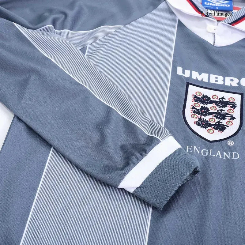 England Euro Cup 1996 Retro Away Long Sleeve Jersey