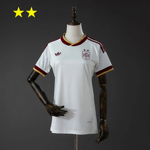 Womens Spain 2026 World Cup Away Jersey (Champion 2-Star Version)