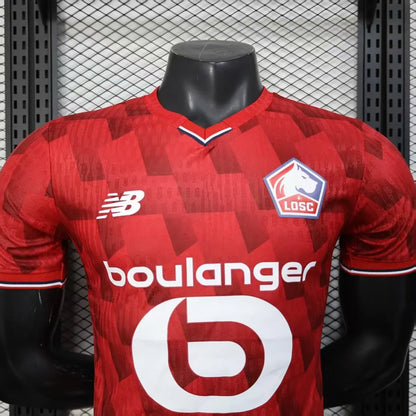 2025-26 Player Version Mens Lille OSC Home Jersey