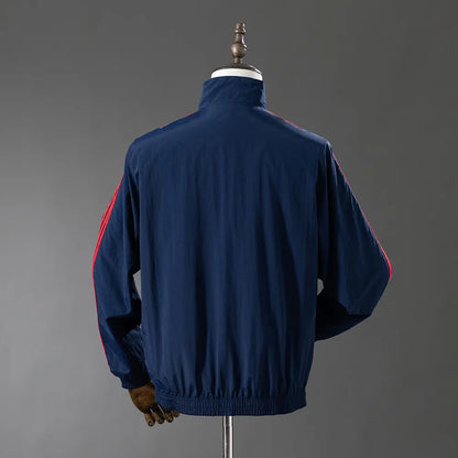 Bayern Munich Trench Coat Reversible Jacket Windbreaker