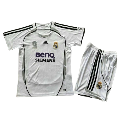 Real Madrid 06-07 Home Retro Kids Kits Youth Apparels Sport Jersey