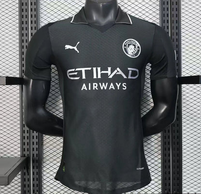 Player Version 25-26 Manchester City Black Away Jersey