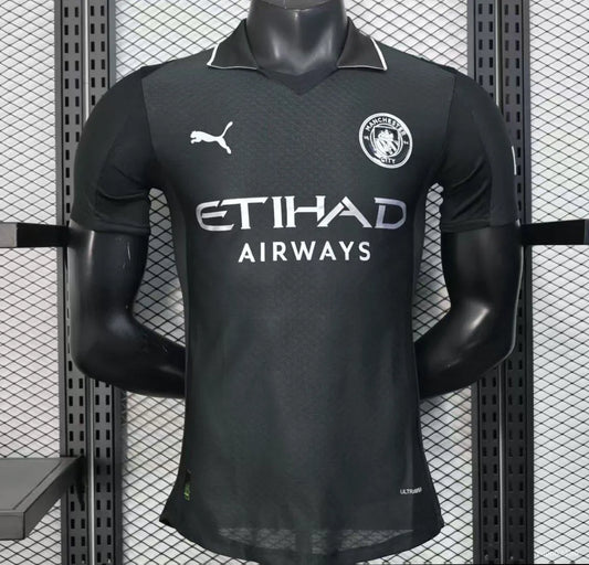 Player Version 25-26 Manchester City Black Away Jersey