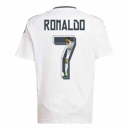 Real Madrid Home Ronaldo CR7 Shirt 2024-2025 Size：S-4XL