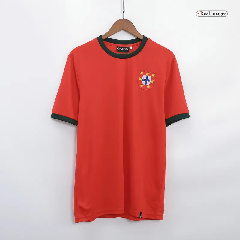 Portugal 1966 Retro Soccer Jersey Home