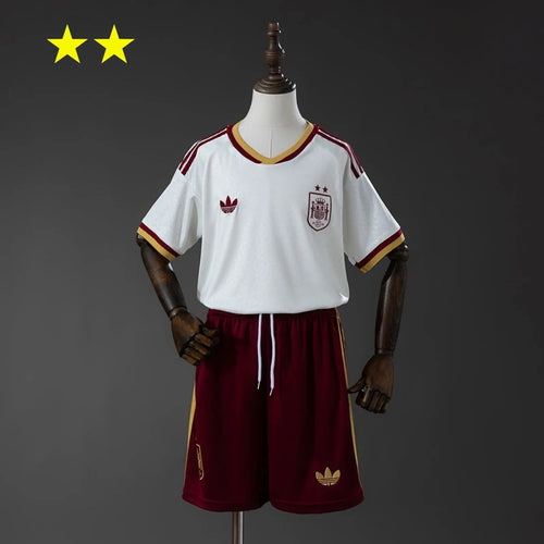 Kids Spain 2026 World Cup Away Kit (Champion 2-Star Version)