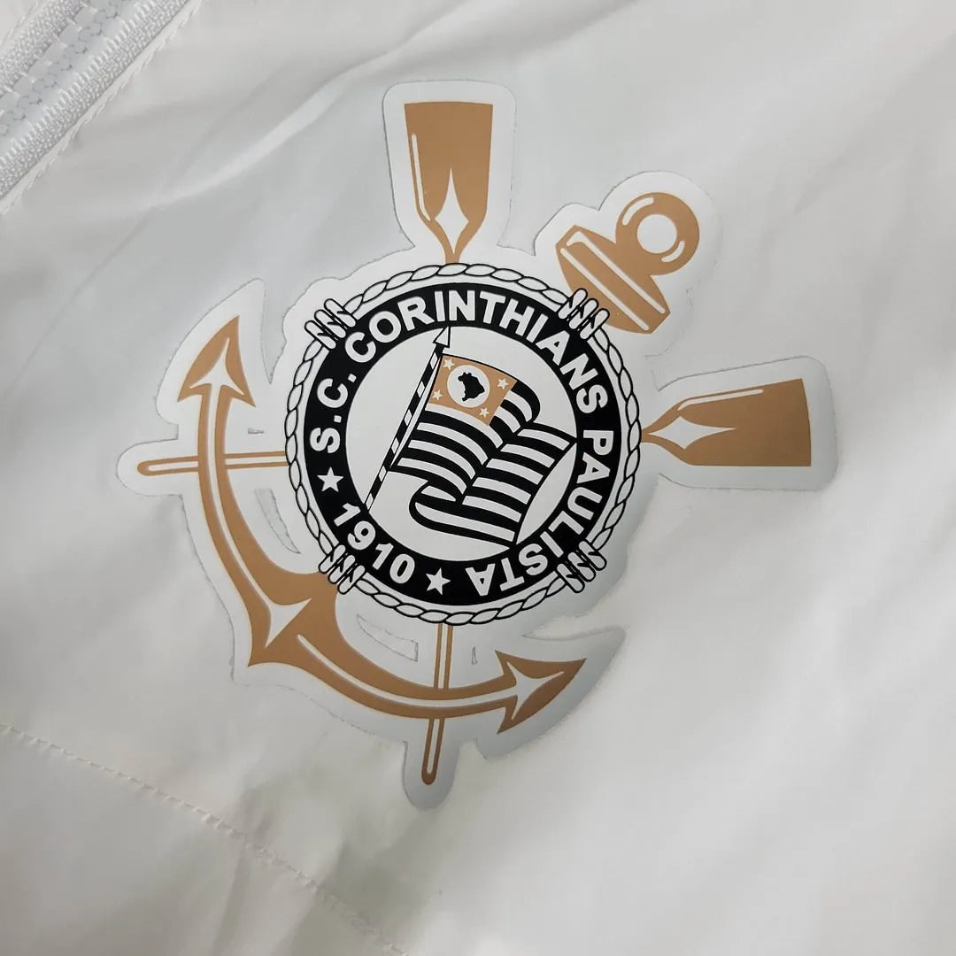 2023/2024 Corinthians Windbreaker White Football Shirt