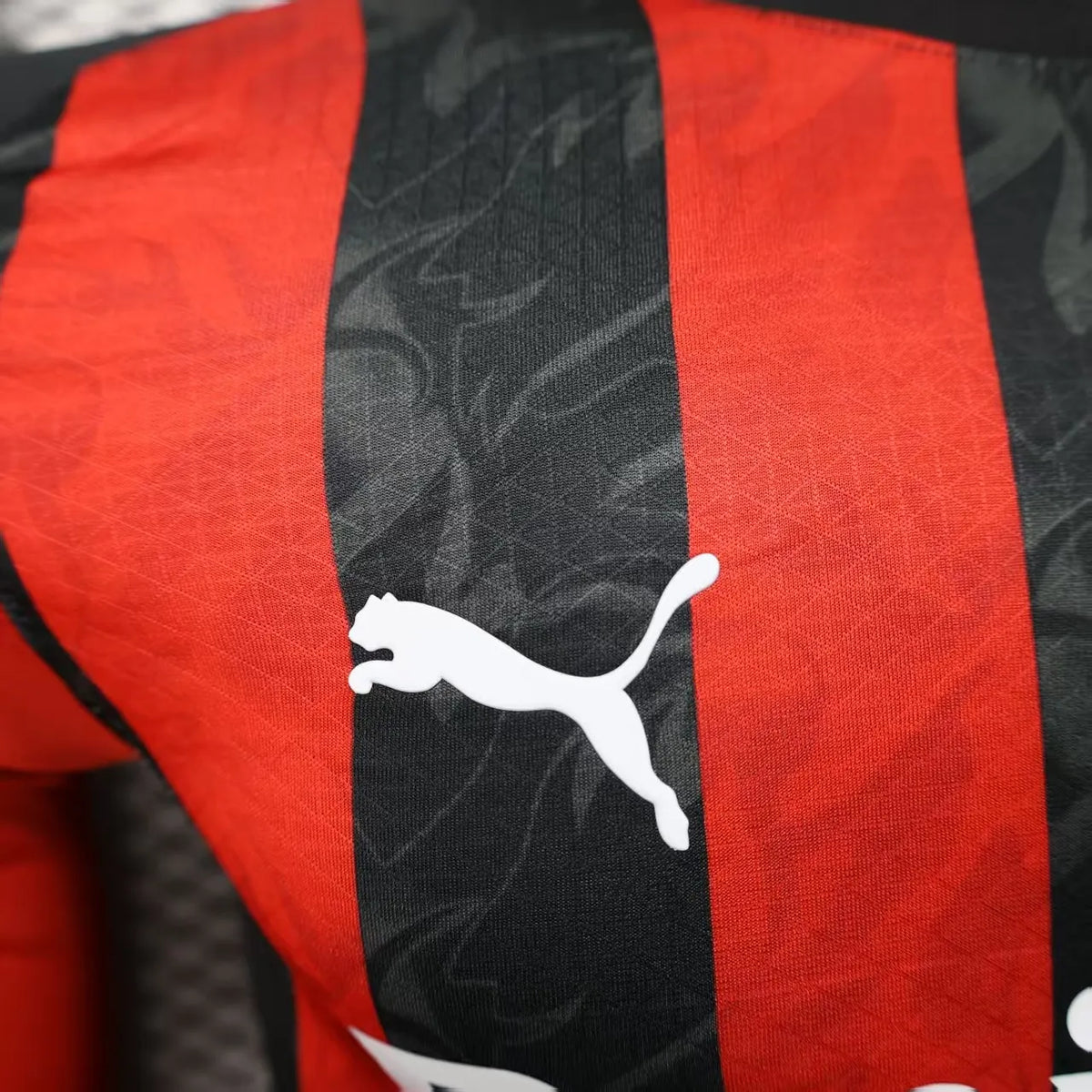 Player Version 25-26 AC Milan Home Long Sleeve Jersey