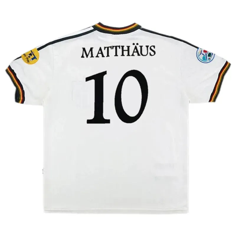 Germany 1996 Retro Jersey Home Euro Cup