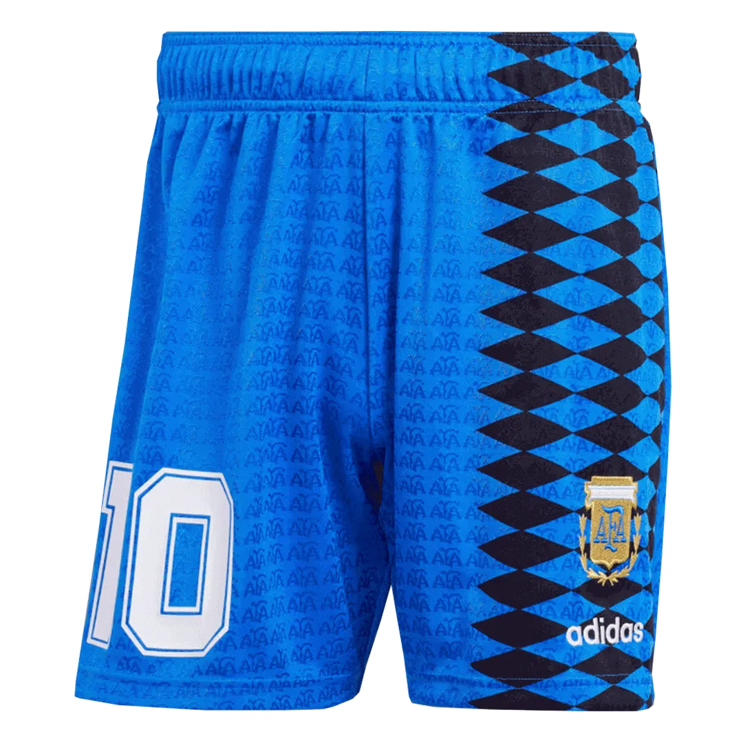 Retro Argentina Nation Jersey #10 Away Soccer Uniform Kids And Adult Kit 1994