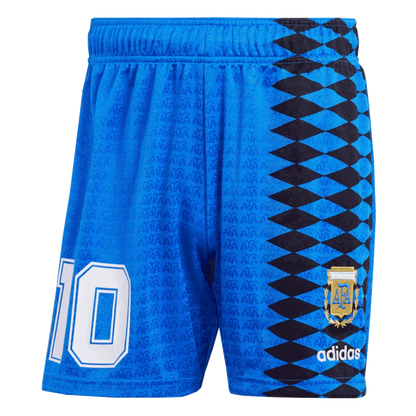 Retro Argentina Nation Jersey #10 Away Soccer Uniform Kids And Adult Kit 1994
