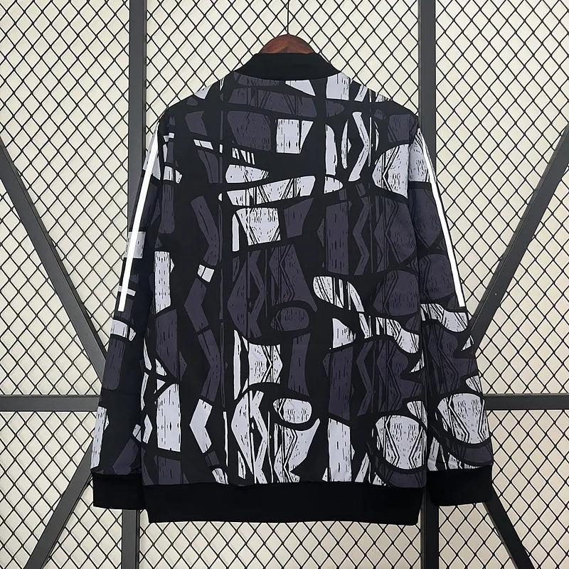 24-25 Arsenal Grey&amp;black Windbreaker Jacket Football