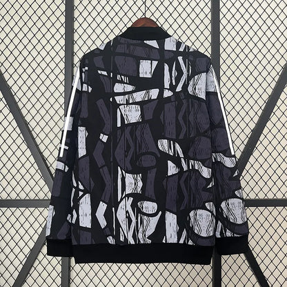 24-25 Arsenal Grey&amp;black Windbreaker Jacket Football