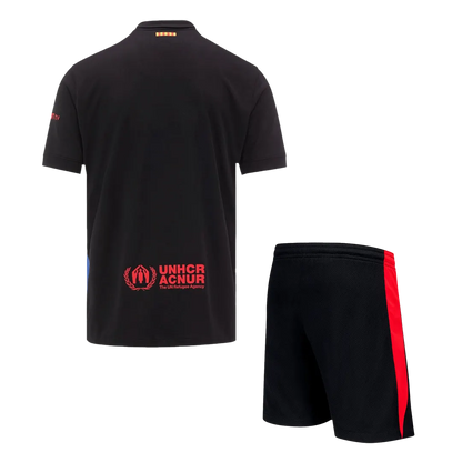 Barcelona Away Soccer Uniform Kits 2024-25 - Spotify Logo Without Text