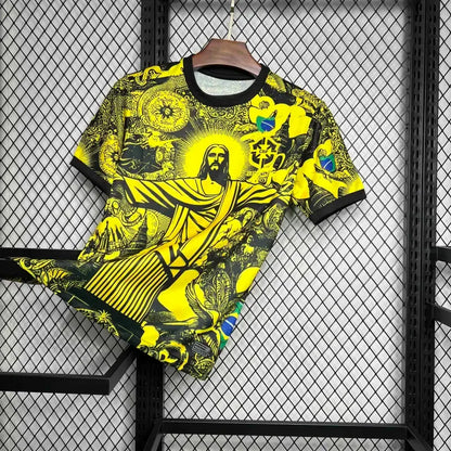 2024 Brazil Christ the Redeemer Special Kit Shirt Football