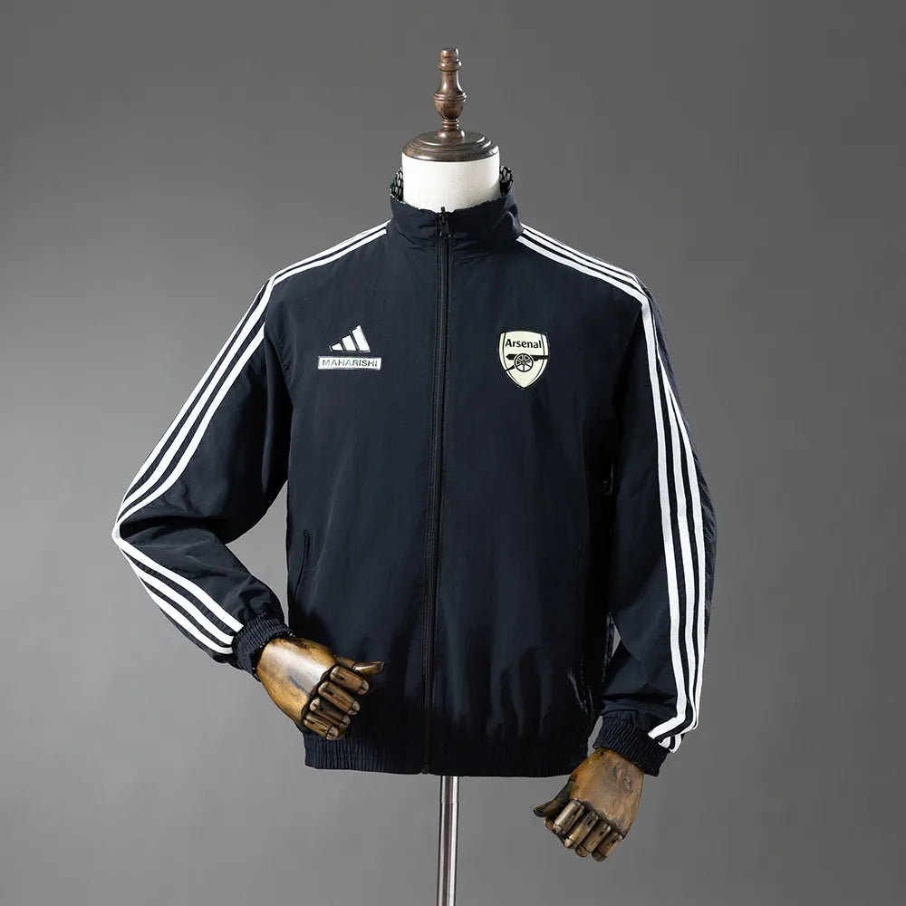 Arsenal Reversible Jacket Windbreaker - Black