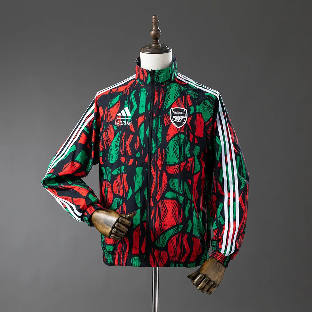 Arsenal Reversible Jacket Windbreaker - Red & Black