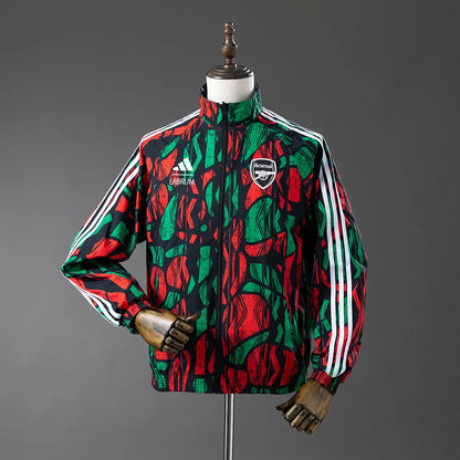 Arsenal Reversible Jacket Windbreaker - Red & Black