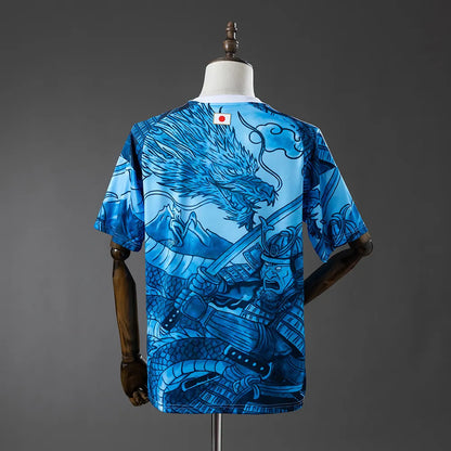 Japan 25-26 Samurai and Blue Dragon Pattern Jersey