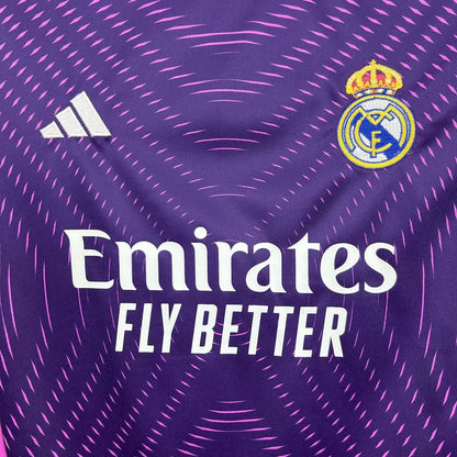 Real Madrid 2025-26 Purple goalkeeper Kids Kit