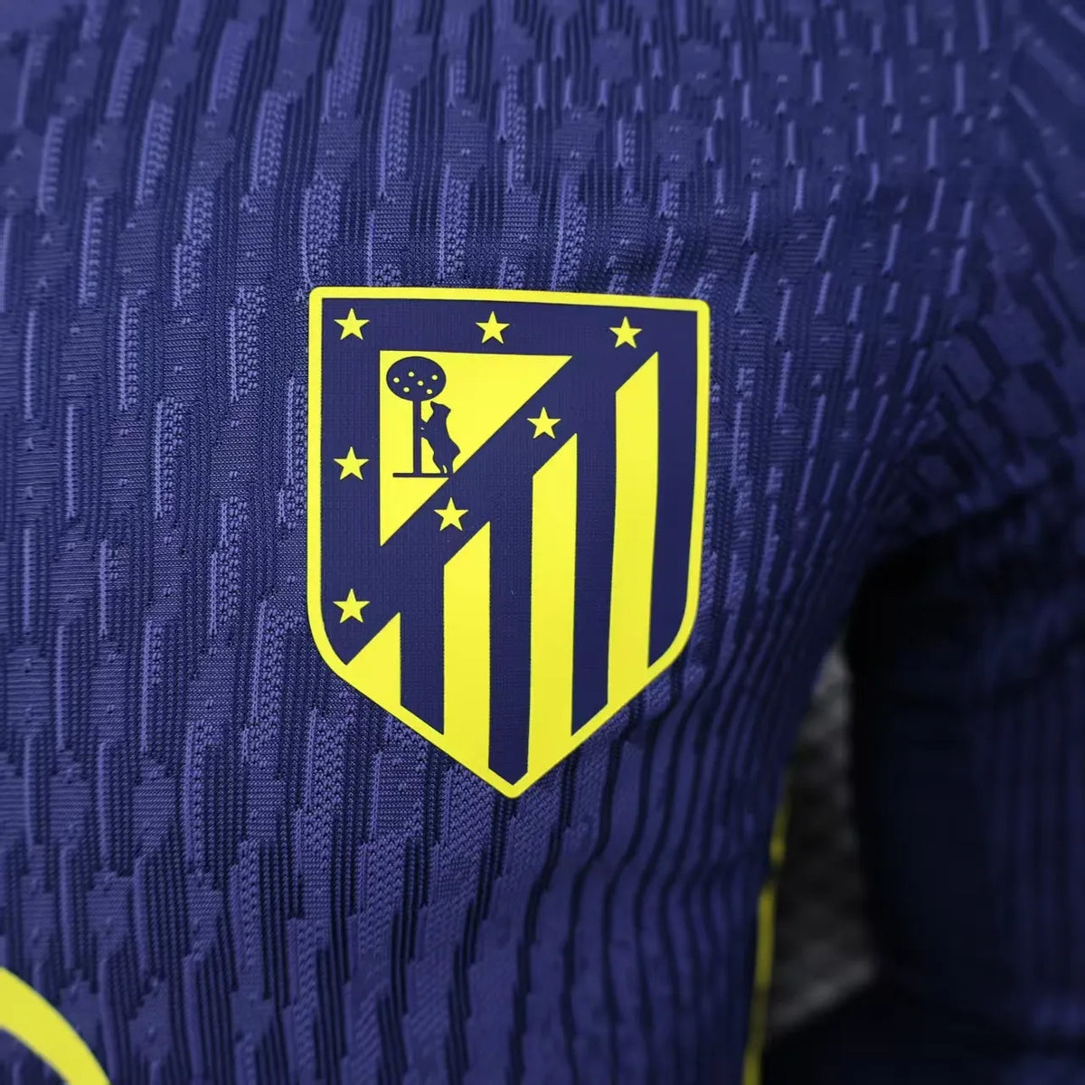 Player Version 25-26 Atletico Madrid Away Blue Long Sleeve Jersey