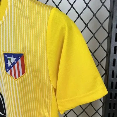 2025-26 Kids Atletico Madrid Yellow Goalkeeper Jersey