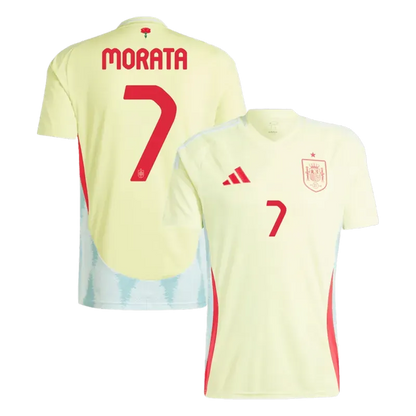 2024 Euro Nation Spain Away Jersey RODRIGO #16 LAMINE YAMAL #19 MORATA #7
