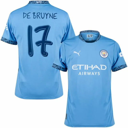 Manchester City Home De Bruyne 17 Shirt 2024-2025 Size：S-4XL
