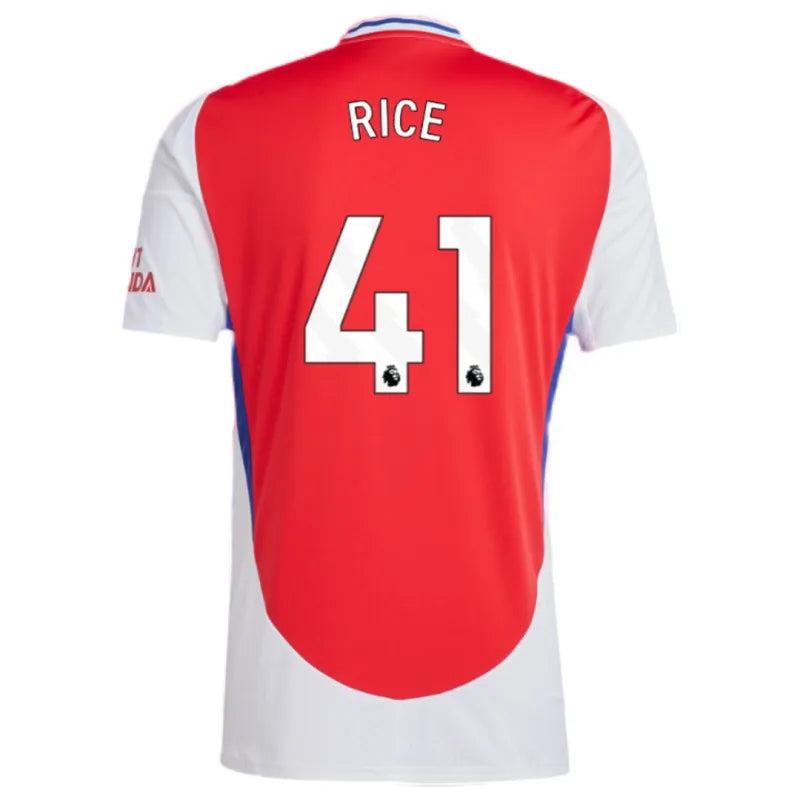 Arsenal Home HAVERTZ #29 SAKA #7 ØDEGAARD #8 RICE #41 Soccer Jersey 2024-25