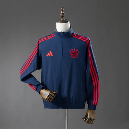 Bayern Munich 25-26 Reversible Jacket Windbreaker - Navy Blue
