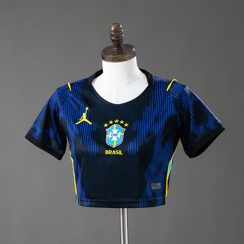 Brazil 2026 Home Women's Crop Top Style