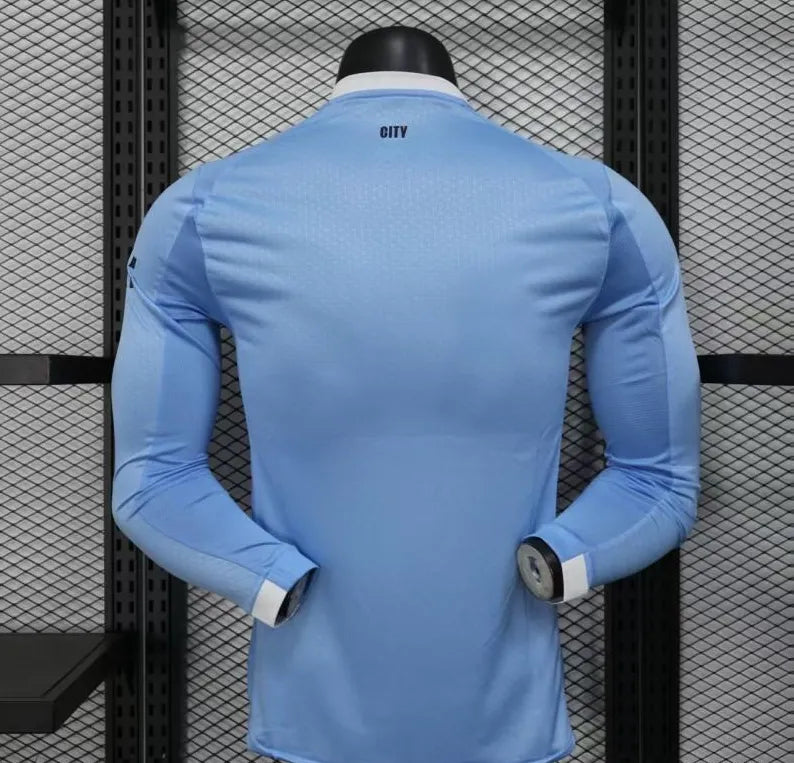 Player Version 25-26 Manchester City Home Long Sleeve Jersey