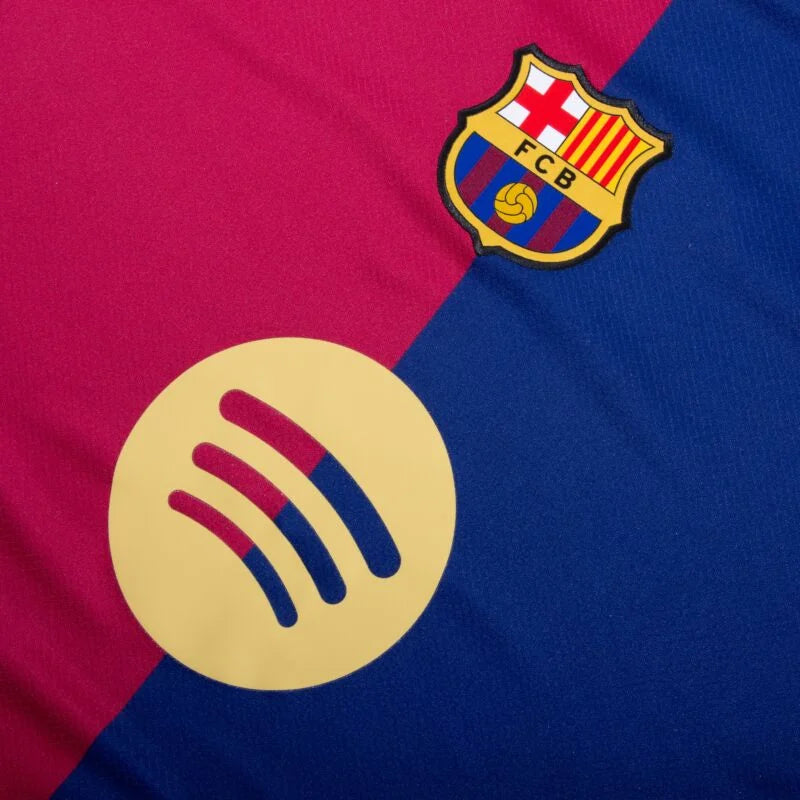 Barcelona Home Lamine Yamal 19 Shirt incl. UNHCR and New Spotify Sponsor (La Liga) 2024-2025 Size S-4XL
