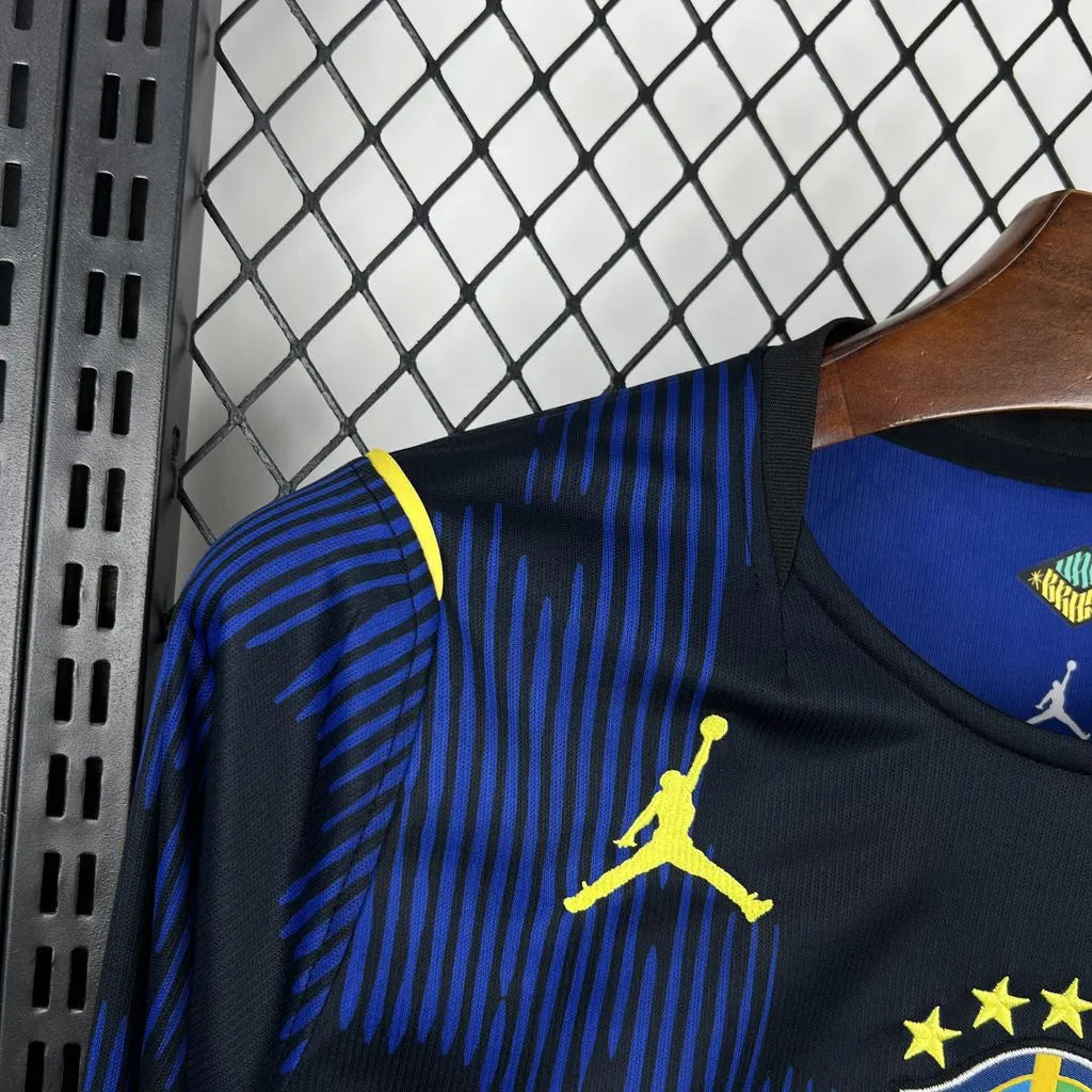 Mens Brazil 2026 World Cup Away Long Sleeve Jersey