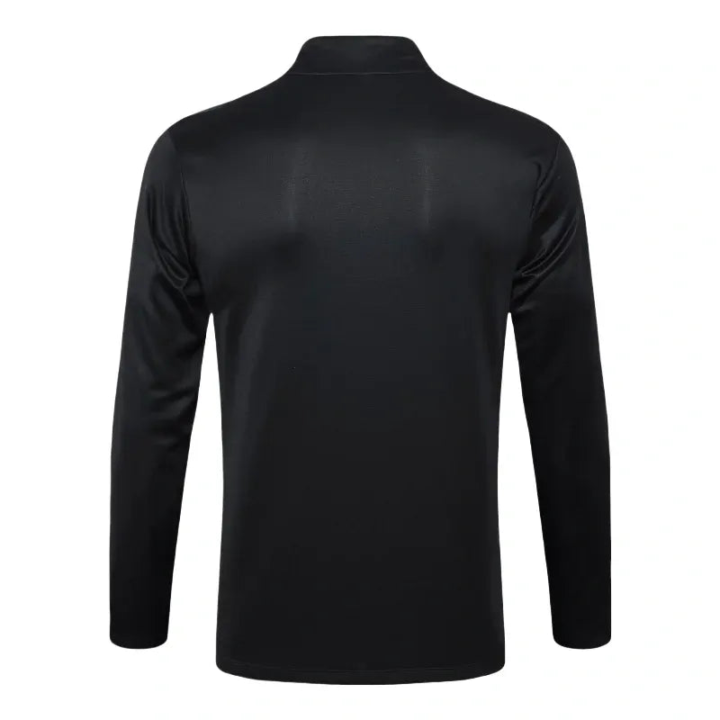 Al-Nassr Half-Pull Training Suit Black Football Shirt 24-25