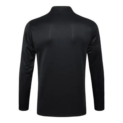 Al-Nassr Half-Pull Training Suit Black Football Shirt 24-25