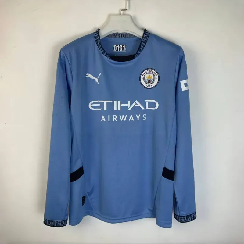 Manchester City Home Long Sleeve Jersey 2024-25